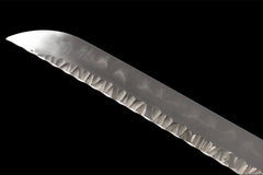 黑金棕络 katana product detail image 5 showing blade, saya, and fittings
