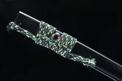 Teal Contrast 5160 spring steel katana in black / teal product photo 6