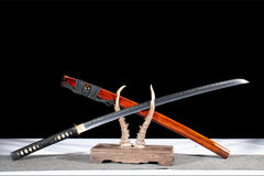 绯樱逆卷 katana product detail image 6 showing blade, saya, and fittings
