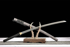 玄金·断影 katana product detail image 6 showing blade, saya, and fittings