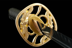 幽壑刃 katana product detail image 6 showing blade, saya, and fittings