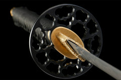 苍棕金芒 katana product detail image 6 showing blade, saya, and fittings
