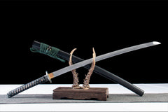 青藤缠月 katana product detail image 6 showing blade, saya, and fittings