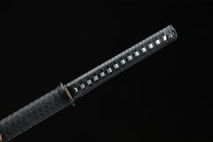黑山老妖 chokuto product detail image 6 showing blade, saya, and fittings