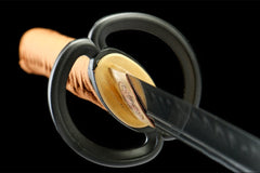 棕芒 katana product detail image 6 showing blade, saya, and fittings