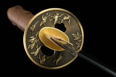 玉芒刃 katana product detail image 6 showing blade, saya, and fittings