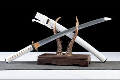 白金逆锋 katana product detail image 6 showing blade, saya, and fittings