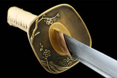 雅锐 katana product detail image 6 showing blade, saya, and fittings