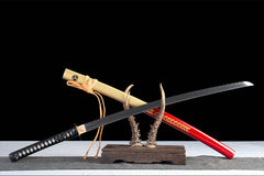 刹那芳华 katana product detail image 6 showing blade, saya, and fittings