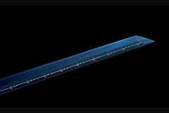 暴风雪 chokuto product detail image 6 showing blade, saya, and fittings