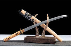 慈悲渡 wakizashi product detail image 6 showing blade, saya, and fittings