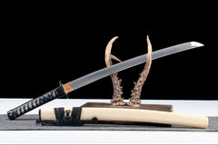 无锋·逆鳞 wakizashi product detail image 6 showing blade, saya, and fittings