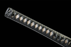 墨华斩 katana product detail image 6 showing blade, saya, and fittings