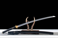 绝影 katana product detail image 6 showing blade, saya, and fittings