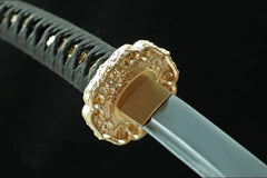 黑魔太刀 tachi product detail image 6 showing blade, saya, and fittings