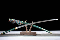 tachi product detail image 6 showing blade, saya, and fittings