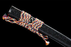 秋月寒芒 katana product detail image 6 showing blade, saya, and fittings