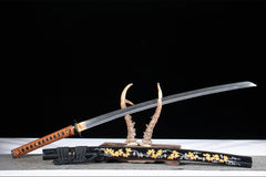 雪月花 katana product detail image 6 showing blade, saya, and fittings