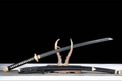 断罪 katana product detail image 6 showing blade, saya, and fittings