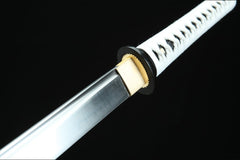 白眉道长 chokuto product detail image 6 showing blade, saya, and fittings