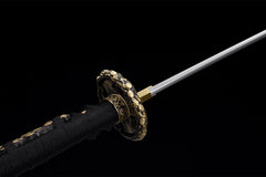 火焰太刀收藏版 tachi product detail image 6 showing blade, saya, and fittings