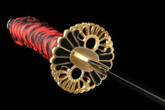 wakizashi product detail image 6 showing blade, saya, and fittings