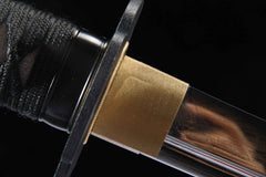 Crimson Line 5160 spring steel katana in crimson red / black product photo 7