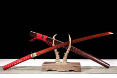 Red T10 Damascus Katana product photo 7