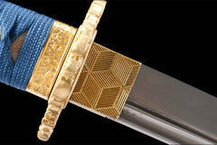 沧溟金缕 katana product detail image 7 showing blade, saya, and fittings