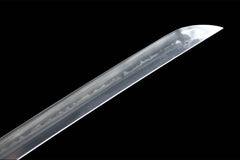 断罪 katana product detail image 7 showing blade, saya, and fittings