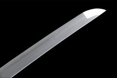赤夜行者 katana product detail image 7 showing blade, saya, and fittings