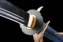 naginata product detail image 7 showing blade, saya, and fittings