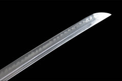 血檀影 katana product detail image 7 showing blade, saya, and fittings