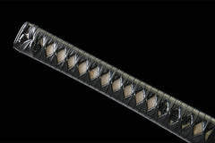 褐魄 katana product detail image 7 showing blade, saya, and fittings