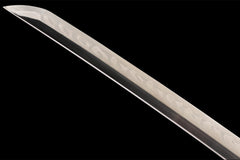 霜华流云 katana product detail image 7 showing blade, saya, and fittings