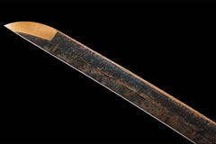 只狼不死斩开门 katana product detail image 7 showing blade, saya, and fittings