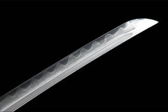 暗夜君临 katana product detail image 7 showing blade, saya, and fittings
