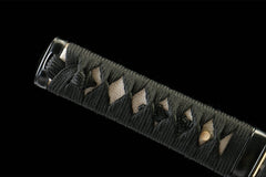 黑煞锋 wakizashi product detail image 7 showing blade, saya, and fittings