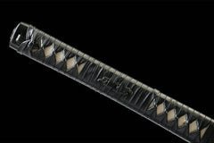 黑芒斩 katana product detail image 7 showing blade, saya, and fittings