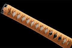 棕芒 katana product detail image 7 showing blade, saya, and fittings