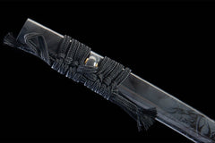逆鳞·天翔 katana product detail image 7 showing blade, saya, and fittings