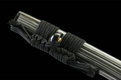 墨华斩 katana product detail image 7 showing blade, saya, and fittings