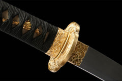墨淬幽绿 tanto product detail image 7 showing blade, saya, and fittings