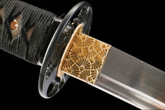 翎金玄刃 wakizashi product detail image 7 showing blade, saya, and fittings