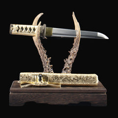 Antique gold Premium Mystery Tanto example from the ten-design random assortment; specific appearance is not guaranteed