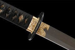 赤霄龙鸣 katana product detail image 8 showing blade, saya, and fittings