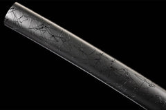 夜烬·星陨 katana product detail image 8 showing blade, saya, and fittings