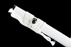 白牙 katana product detail image 8 showing blade, saya, and fittings