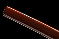棕芒 katana product detail image 8 showing blade, saya, and fittings