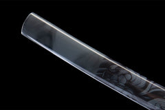 逆鳞·天翔 katana product detail image 8 showing blade, saya, and fittings